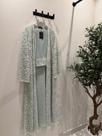 Serena Lace Abaya - Sage Green