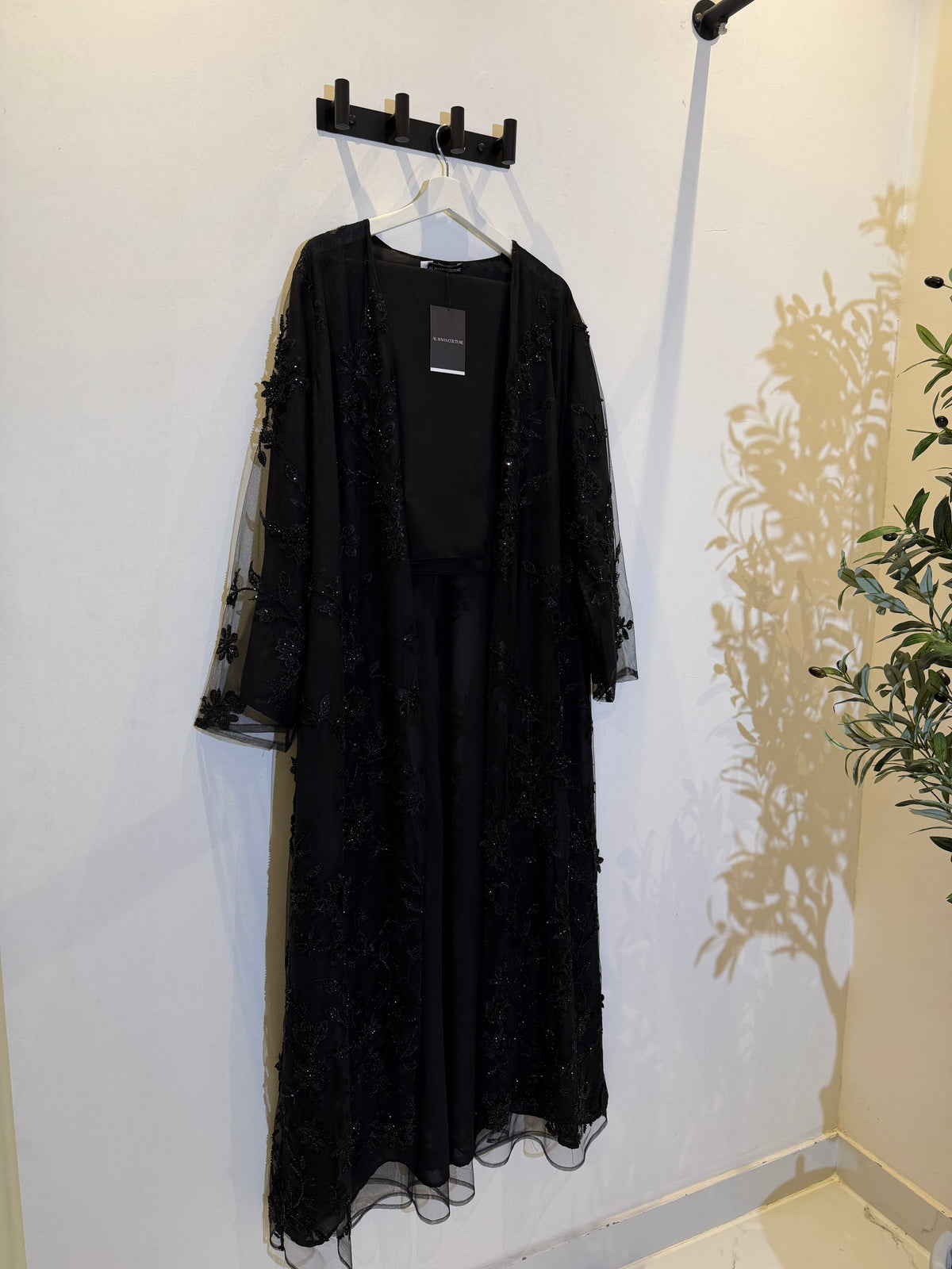 Maya | Pearl & Strass 3-Piece Abaya Set