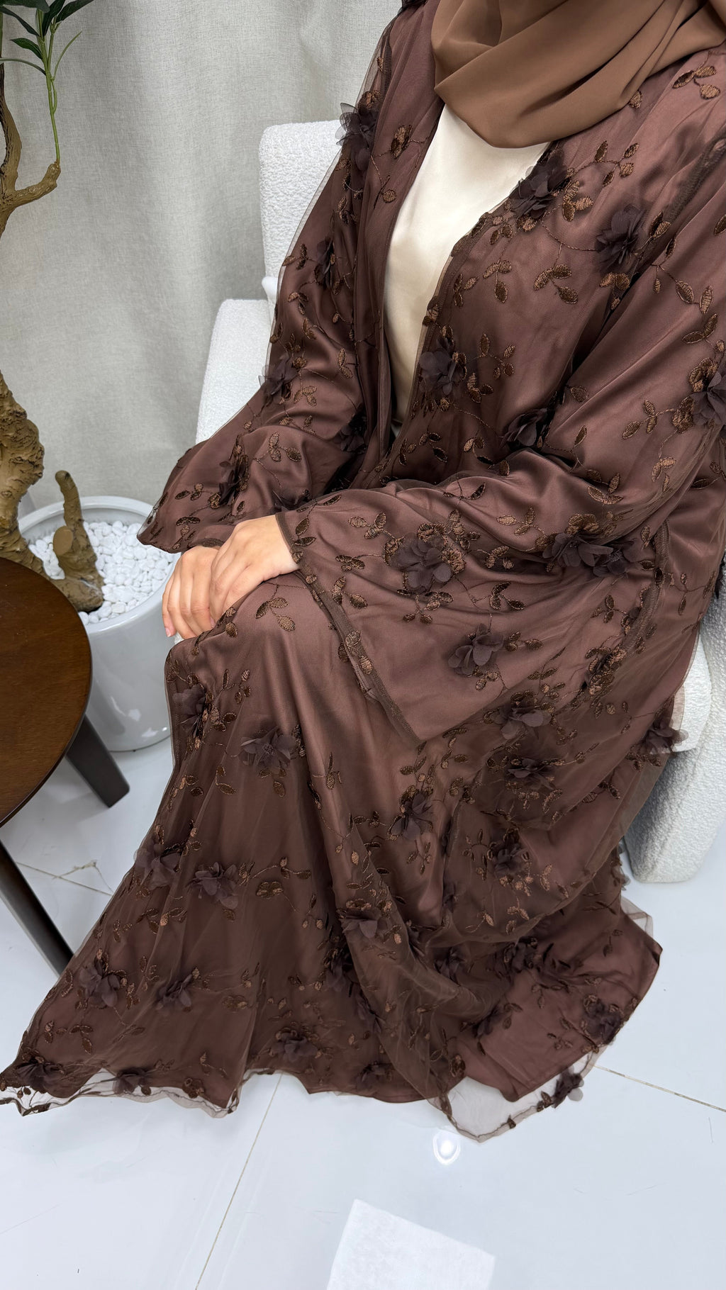 Abaya Flower + Sheila Al Maha Couture