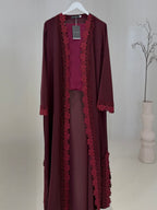 Salma Abaya - Burgundy