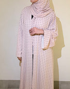 Jana Pink & Black Abaya