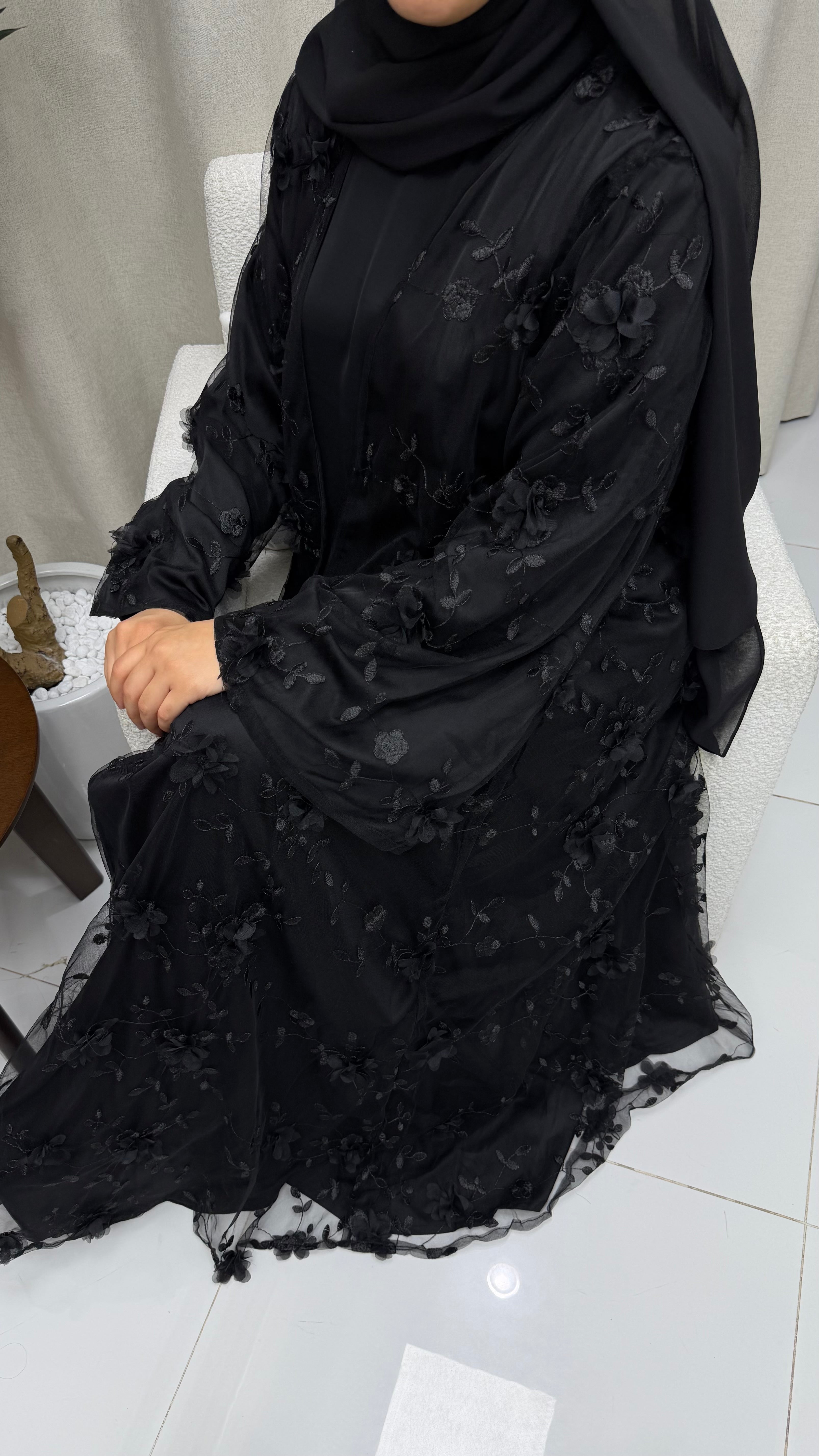 عباية فلاور + شيلا