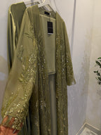 Mahra Luxury 3-Piece Set - Pearl & Strass Abaya