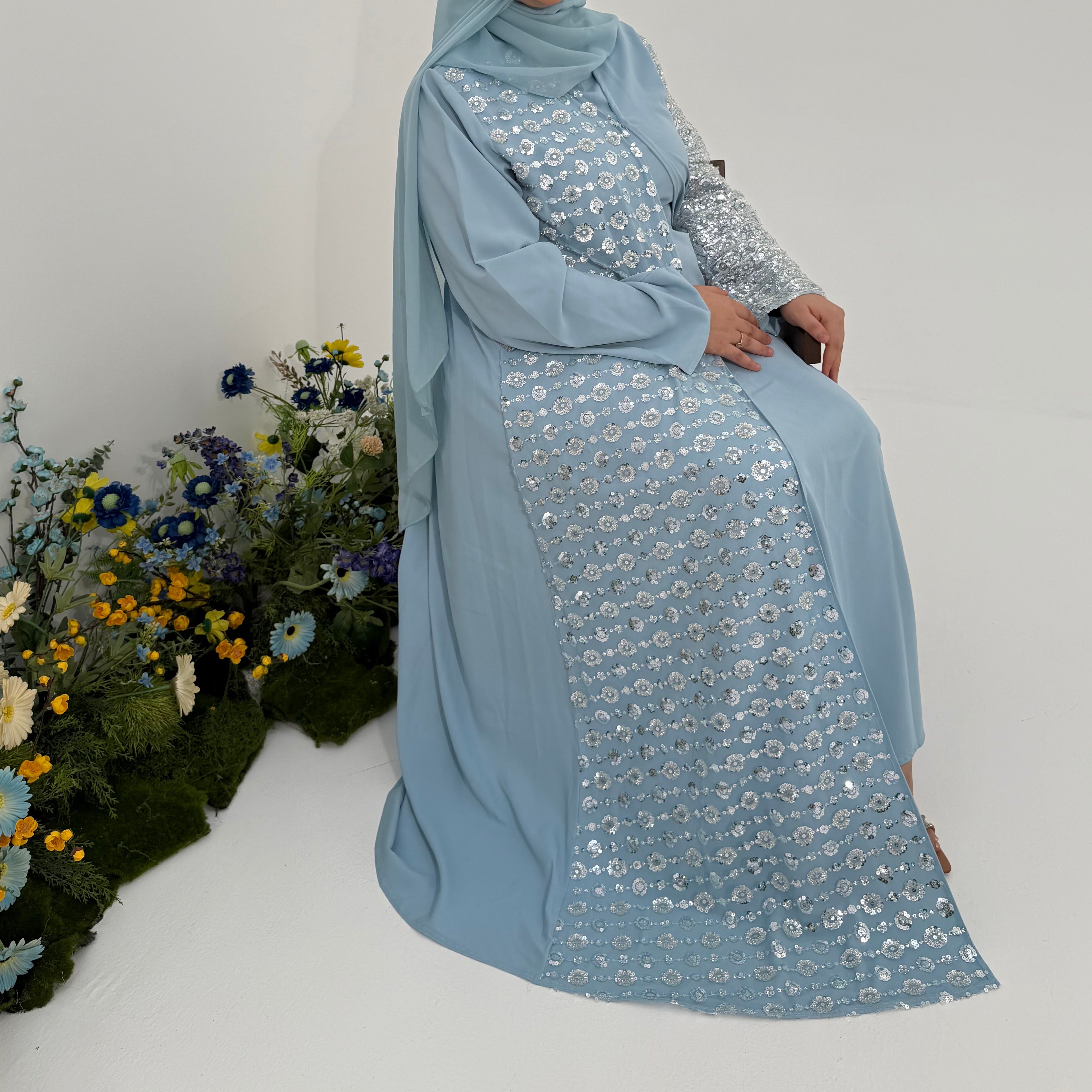 Noor Abaya with Sheila Al Maha Couture