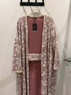 Serena Lace Abaya - Blush Pink