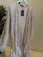 Lujain Luxury 3-Piece Set - Pearl & Strass Abaya