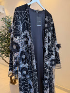 Lamaa Luxury 3-Piece Set - Pearl & Strass Abaya