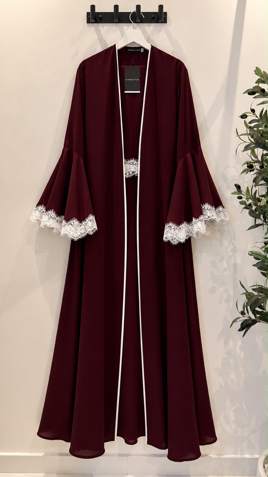 Abaya Reem - Burgundy