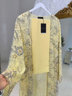 Rawan Full Pearl & Strass Luxury Set – Abaya, Dress & Sheila