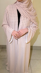 Jana Pink & Black Abaya