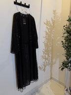 Elara | Pearl & Strass 3-Piece Abaya Set