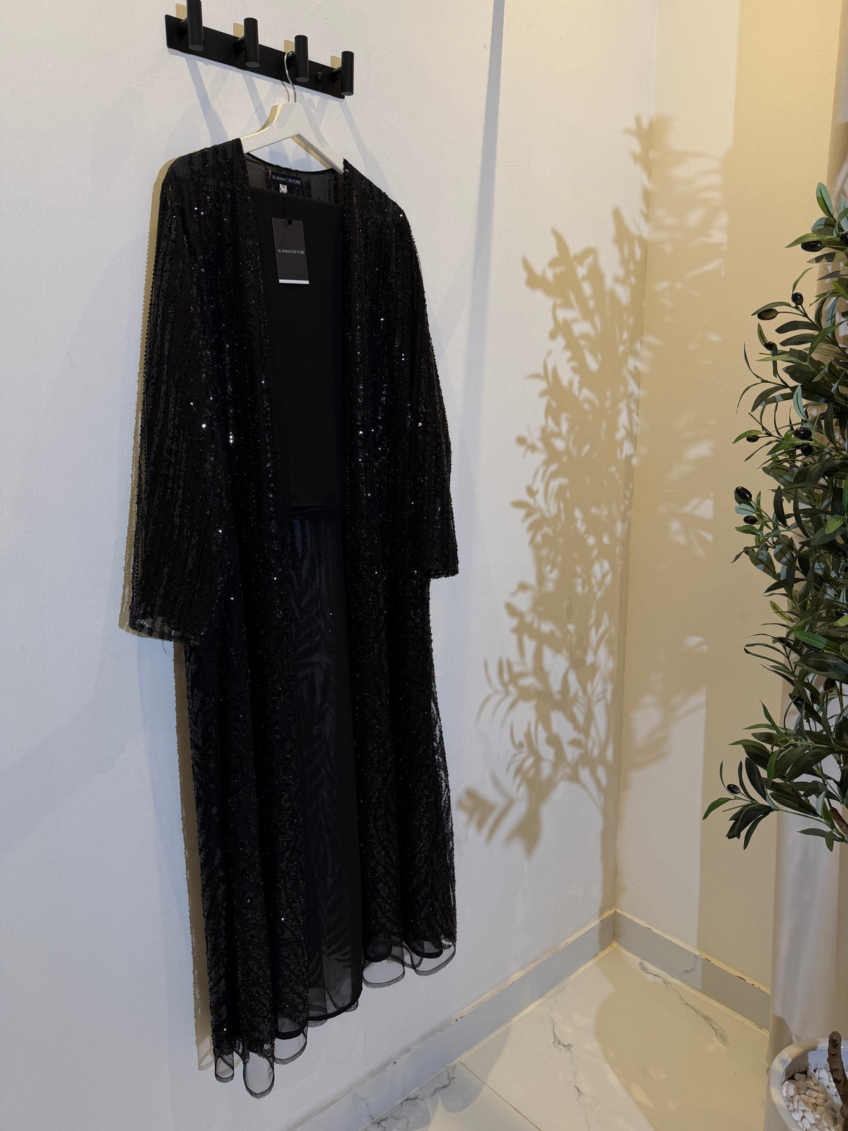 Elara | Pearl & Strass 3-Piece Abaya Set