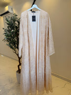 Muna Luxury 3-Piece Set - Lace & Strass Abaya