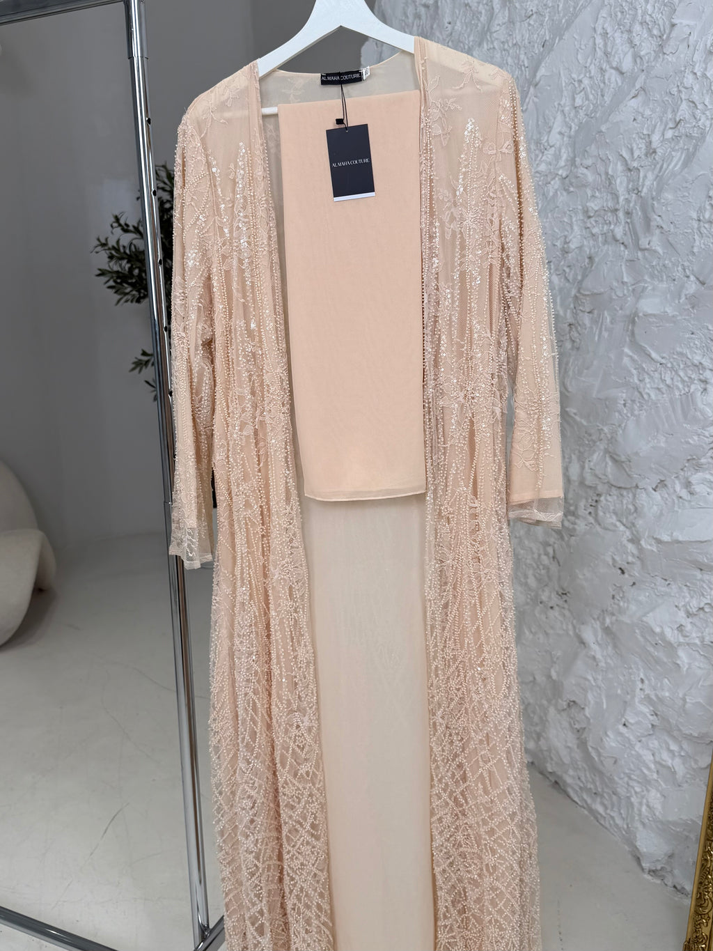 Mithaa Luxury 3-Piece Set - Lace & Strass Abaya