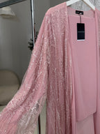 Layan Luxury 3-Piece Set - Lace & Strass Abaya