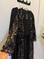 Sultana Luxury 3-Piece Set – Pearl & Strass Abaya
