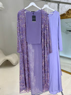 Reem Full Pearl & Strass Luxury Set – Abaya, Dress & Sheila