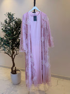 Aseel Luxury 3-Piece Set - Pearl & Strass Abaya