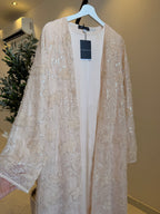 Muna Luxury 3-Piece Set - Lace & Strass Abaya