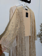 Liyana Luxury 3-Piece Set – Pearl & Strass Abaya