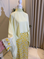 Alia Sequin Skirt Set – Yellow