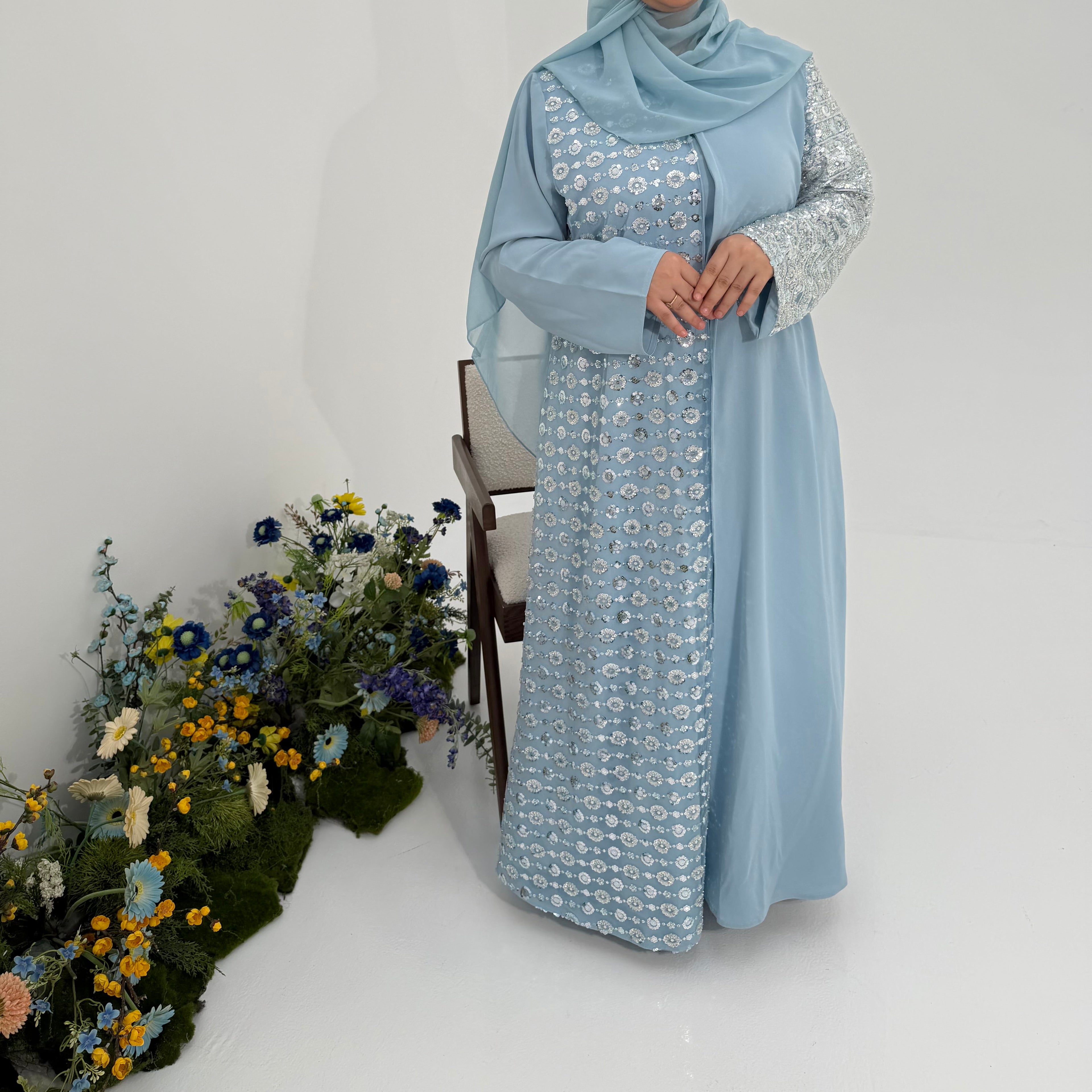 Noor Abaya with Sheila Al Maha Couture