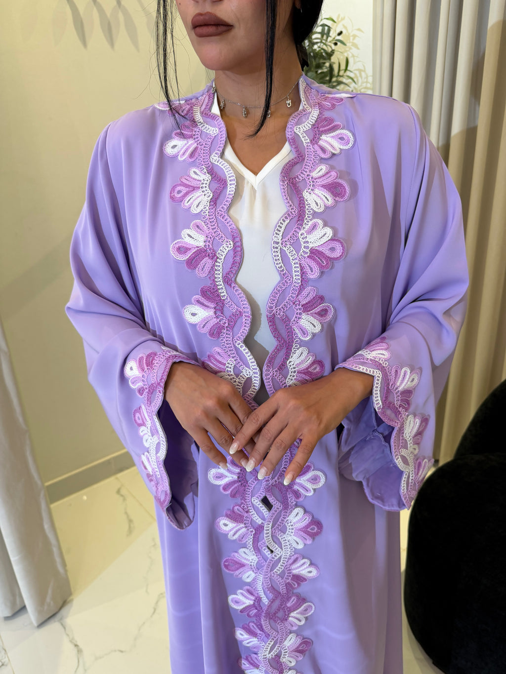 Khawla abaya with Sheila