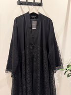 Black Lace Abaya