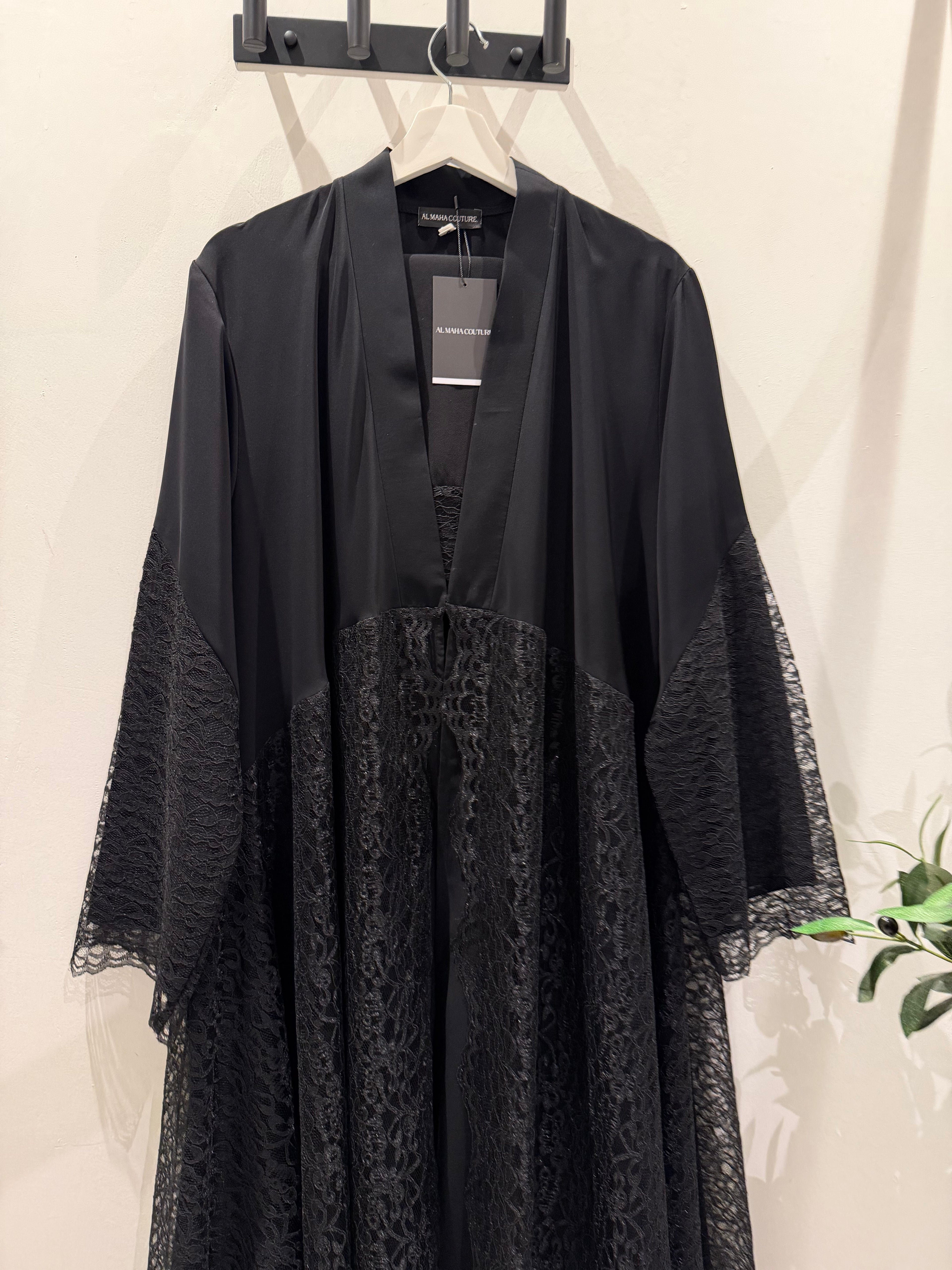 Black Lace Abaya