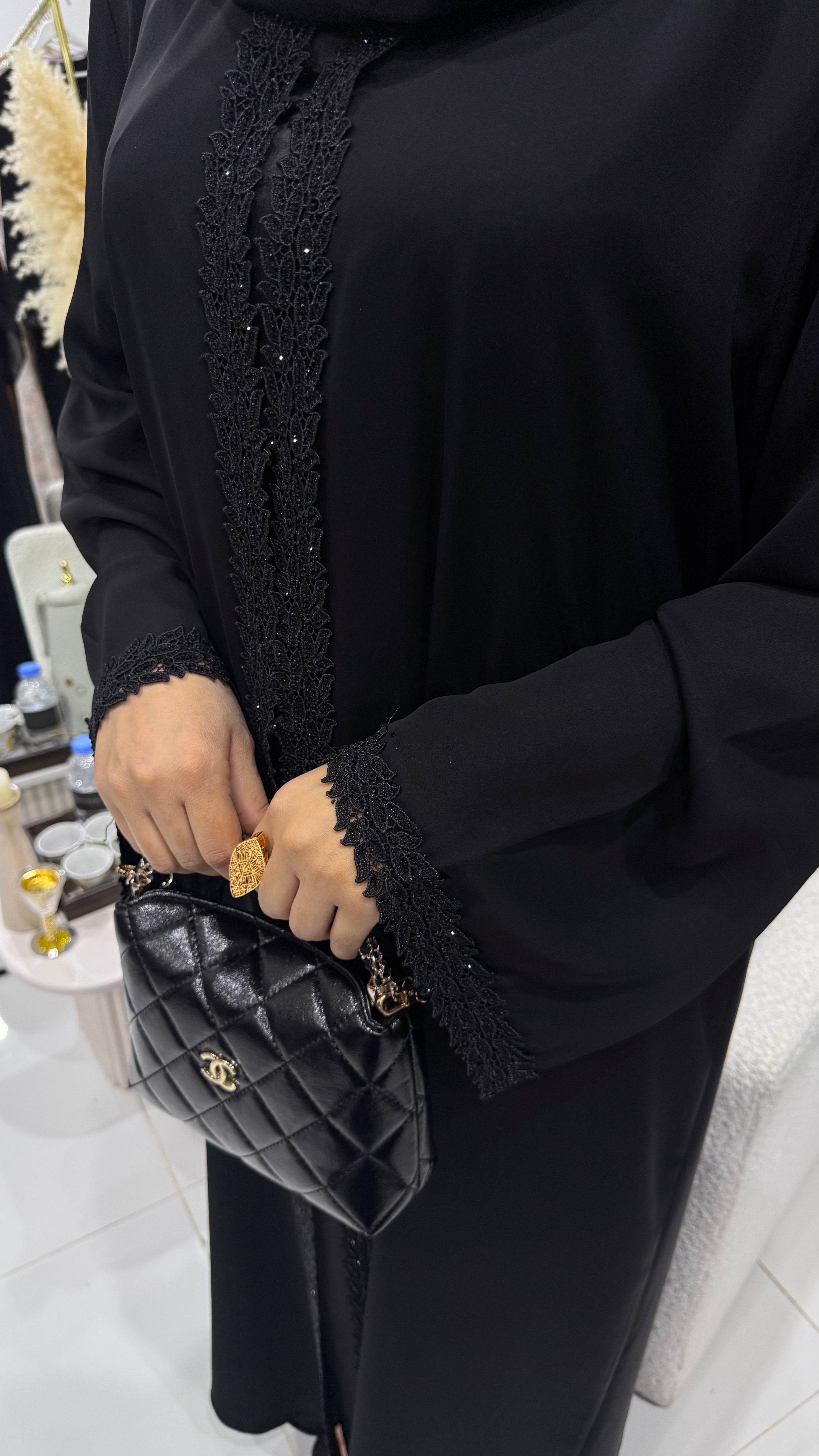Abaya dentelle luxury