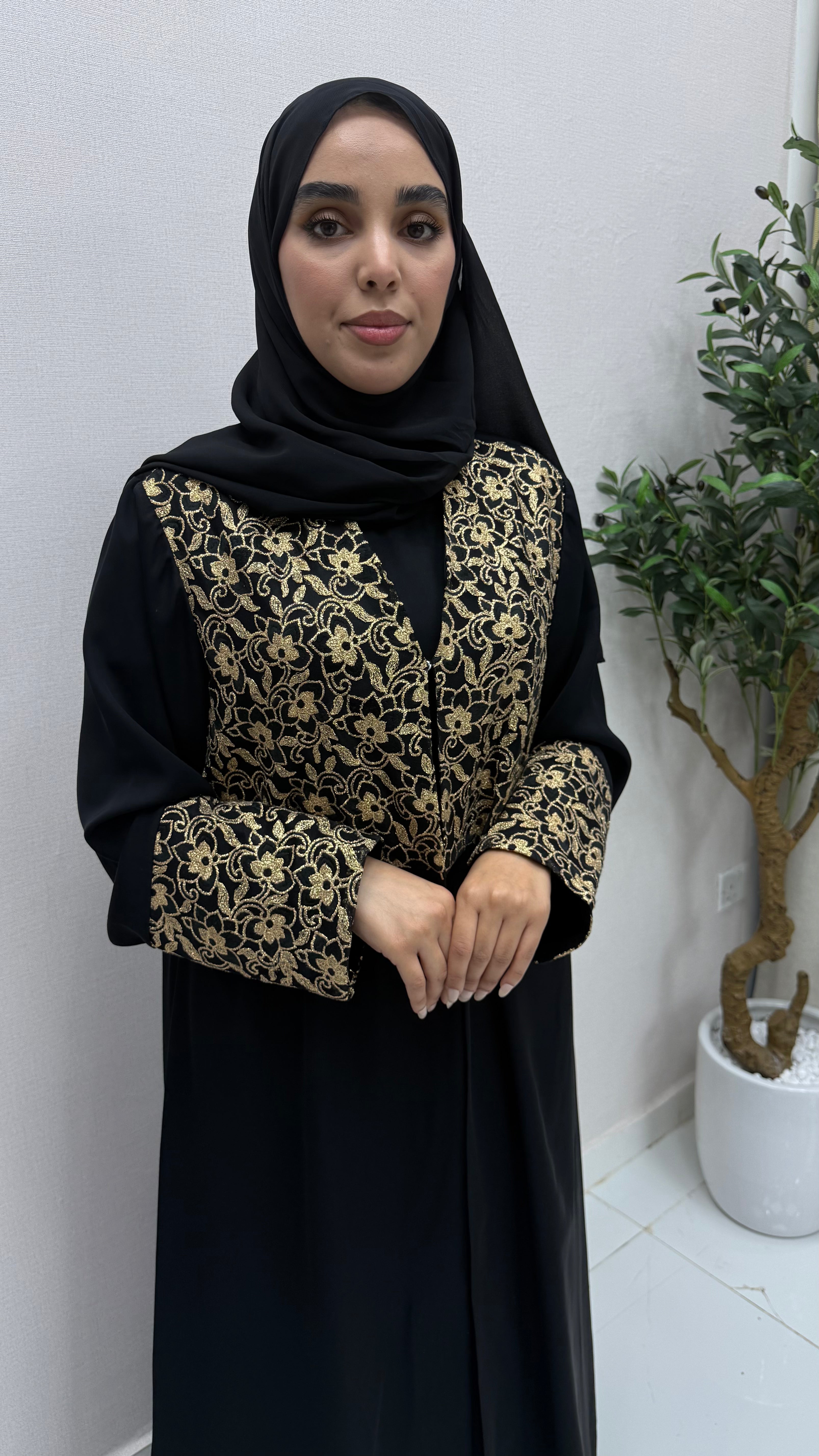 Nayla Black Abaya with Sheila