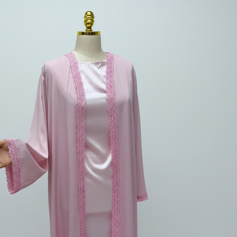 Danah Abaya - Pink 2pcs