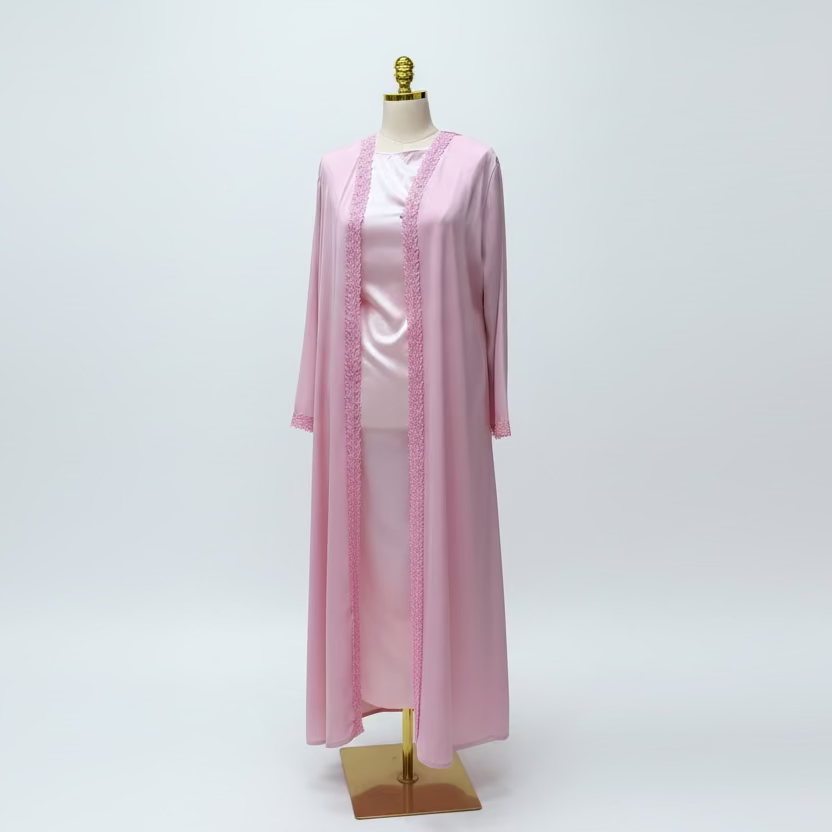Danah Abaya - Pink 2pcs