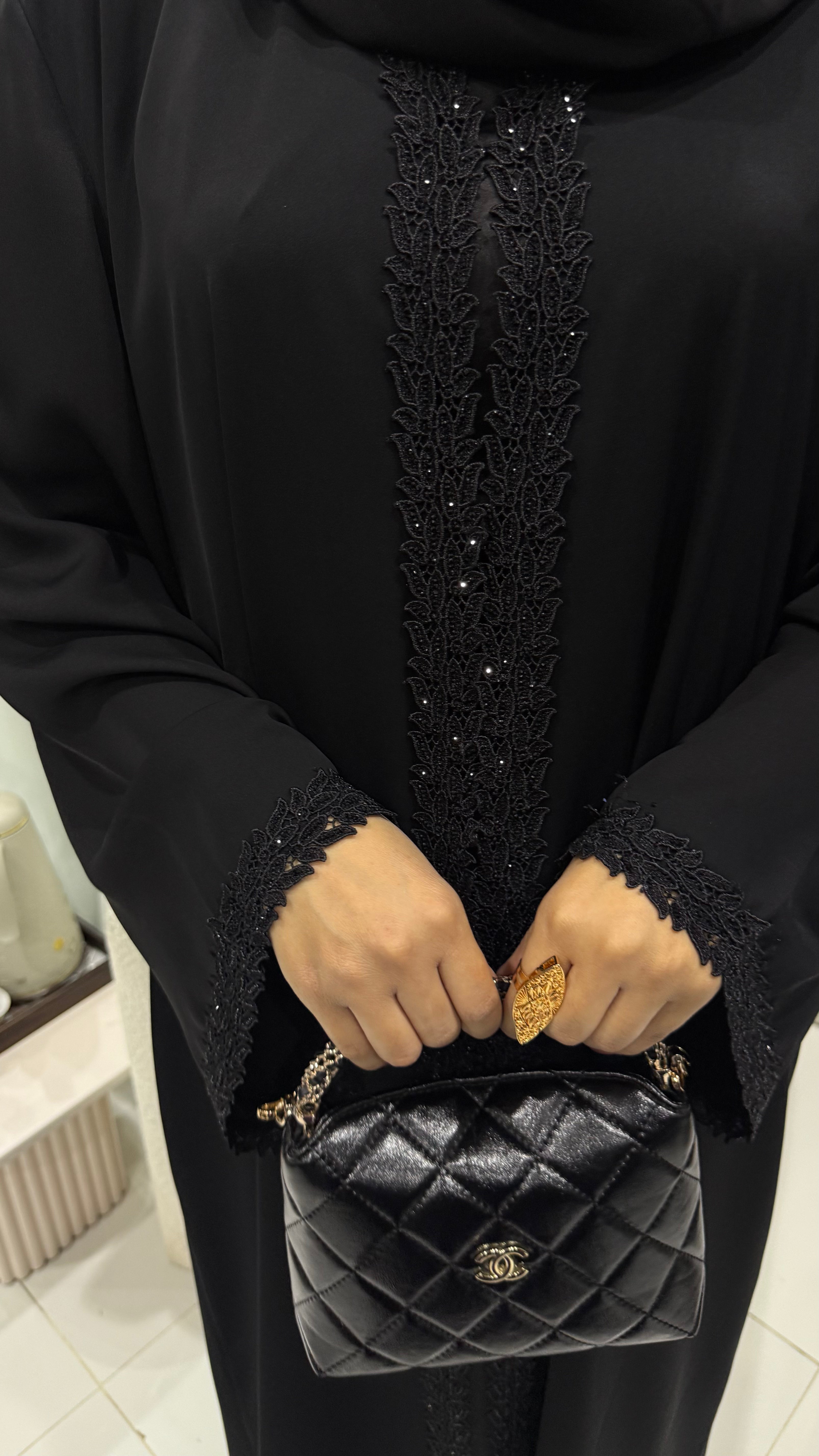 Abaya dentelle luxury