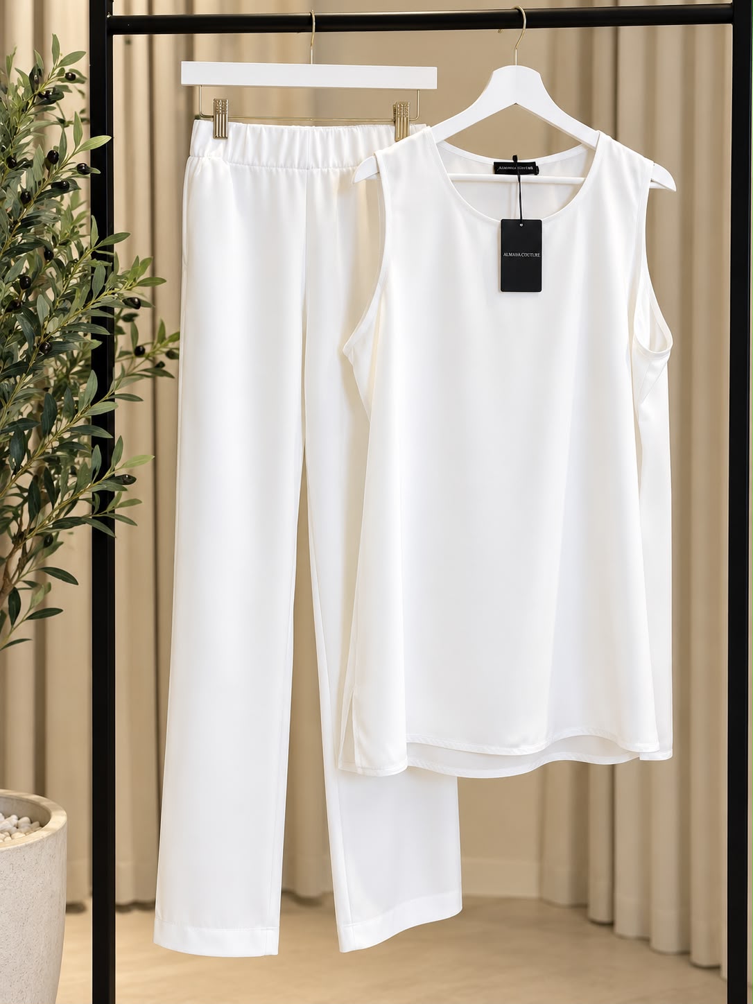 Elegant 2-Piece Set - White