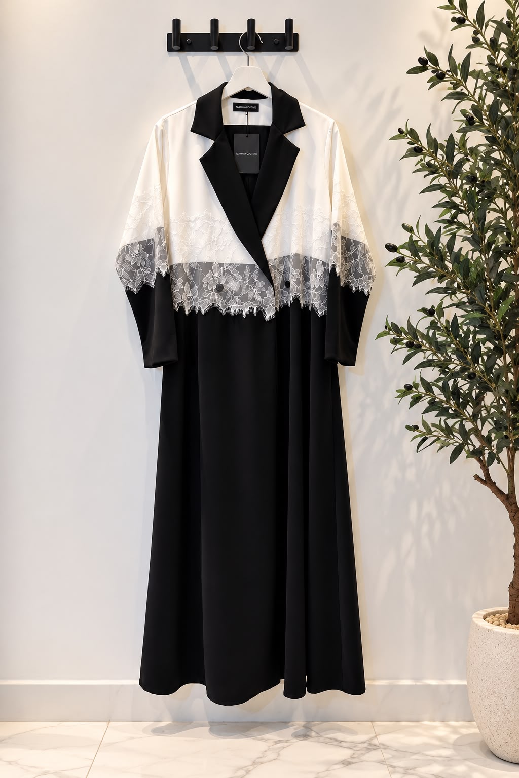 Lace blazer Abaya