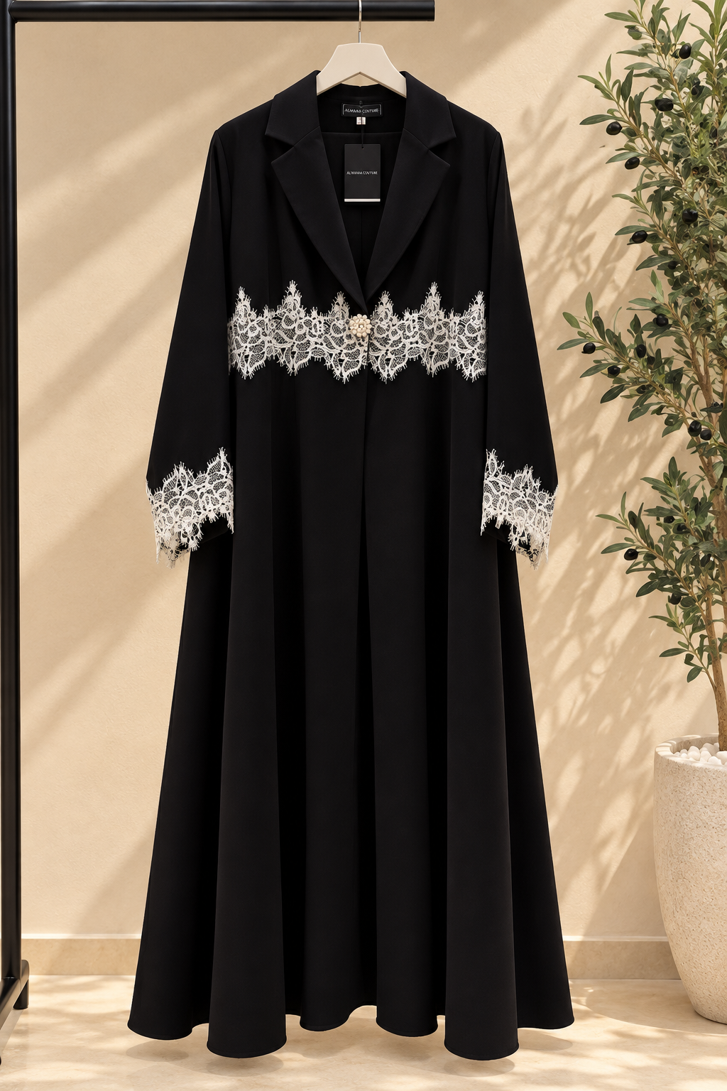 Abaya Black lace