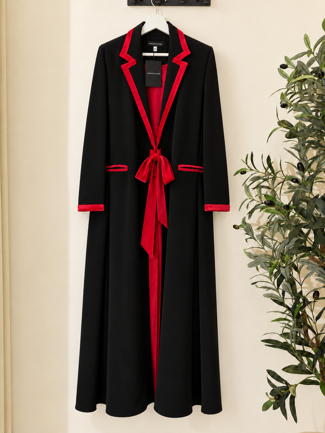 Blazer Abaya - Red