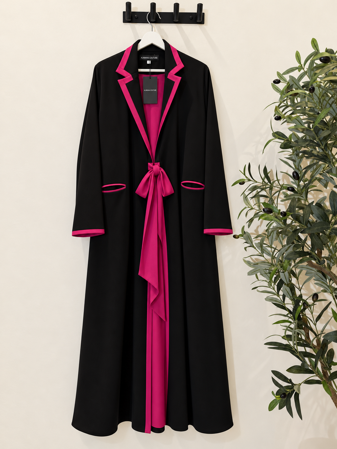 Blazer Abaya - Fushia