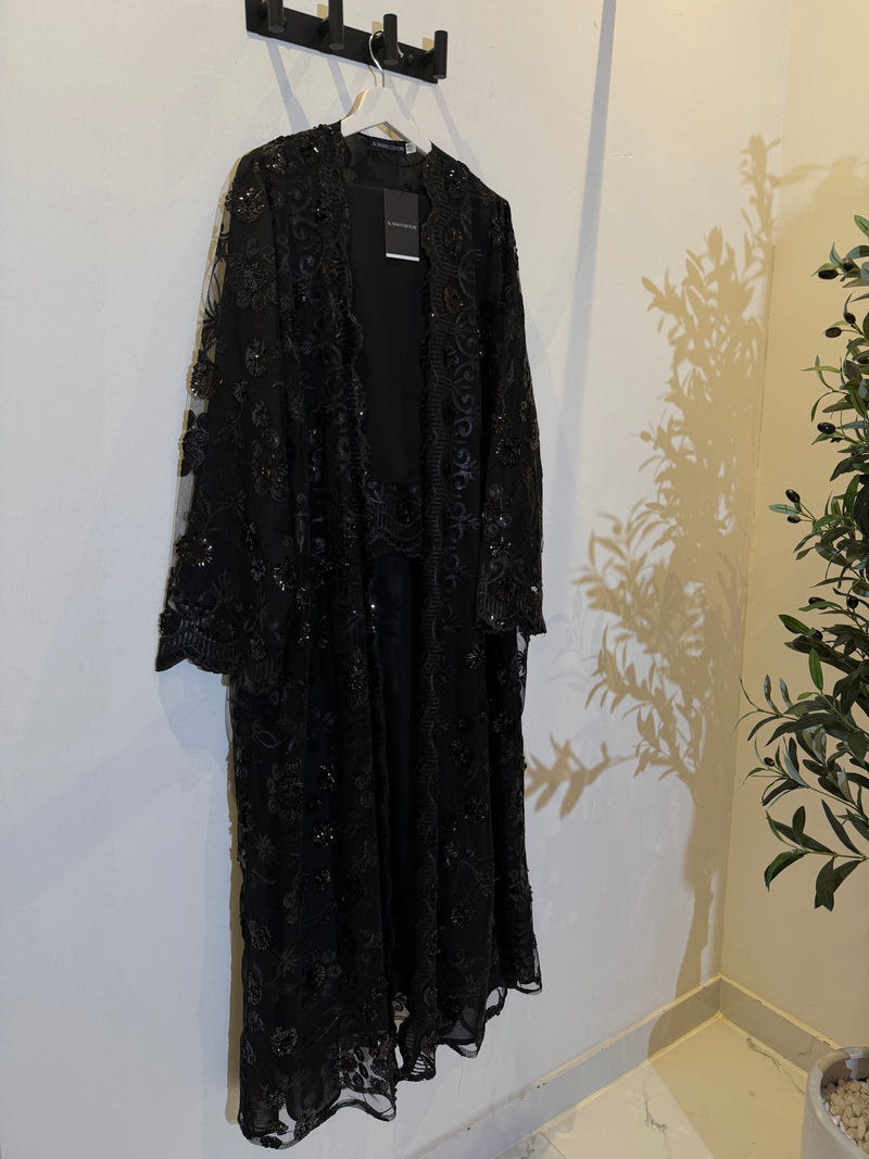 Nayla | Pearl & Strass 3-Piece Abaya Set