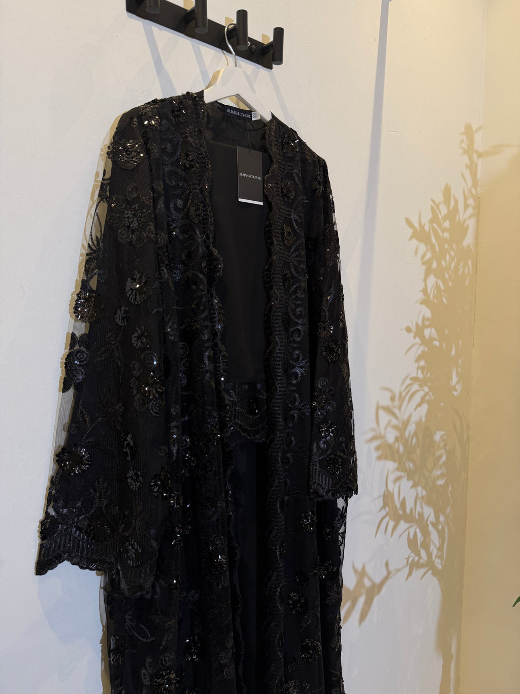 Nayla | Pearl & Strass 3-Piece Abaya Set