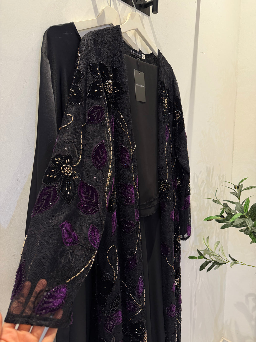 Lace & Velvet 3-Piece Set - Purple