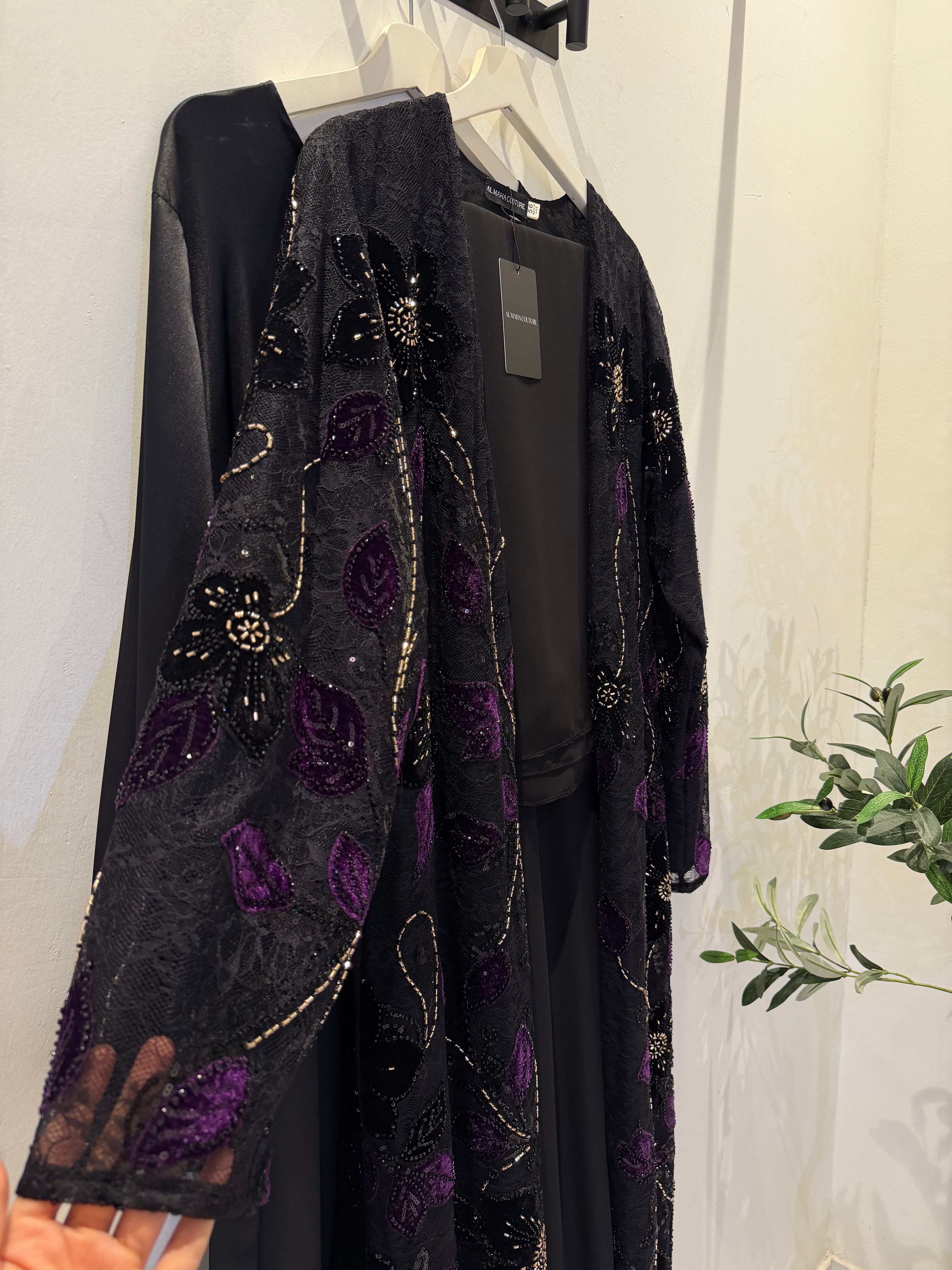 Lace & Velvet 3-Piece Set - Purple