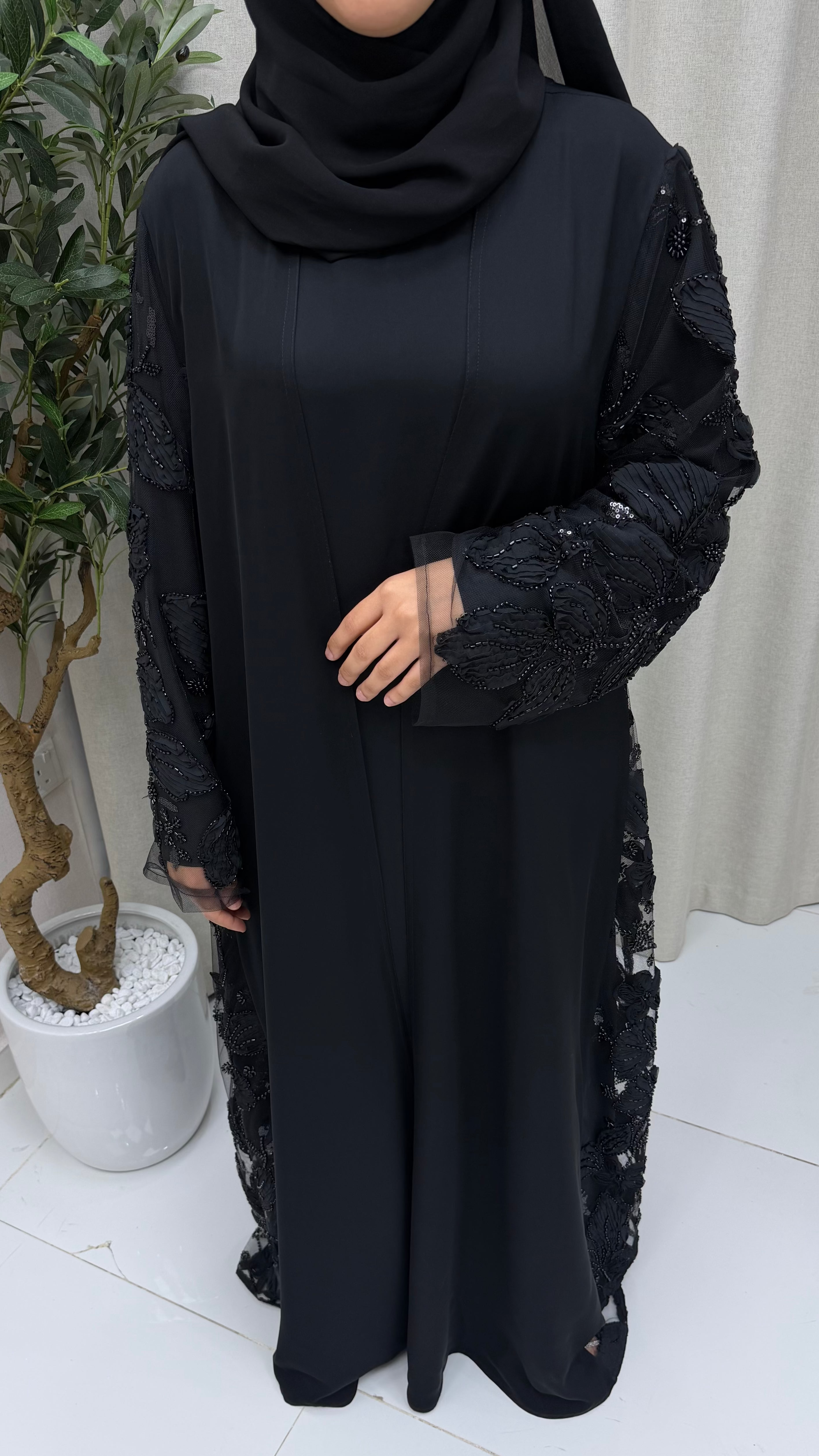 Samar Abaya Set - Black
