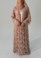 Al Fareeda Full Strass Luxury Set - Abaya, Dress & Sheila