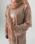Al Fareeda Full Strass Luxury Set - Abaya, Dress & Sheila