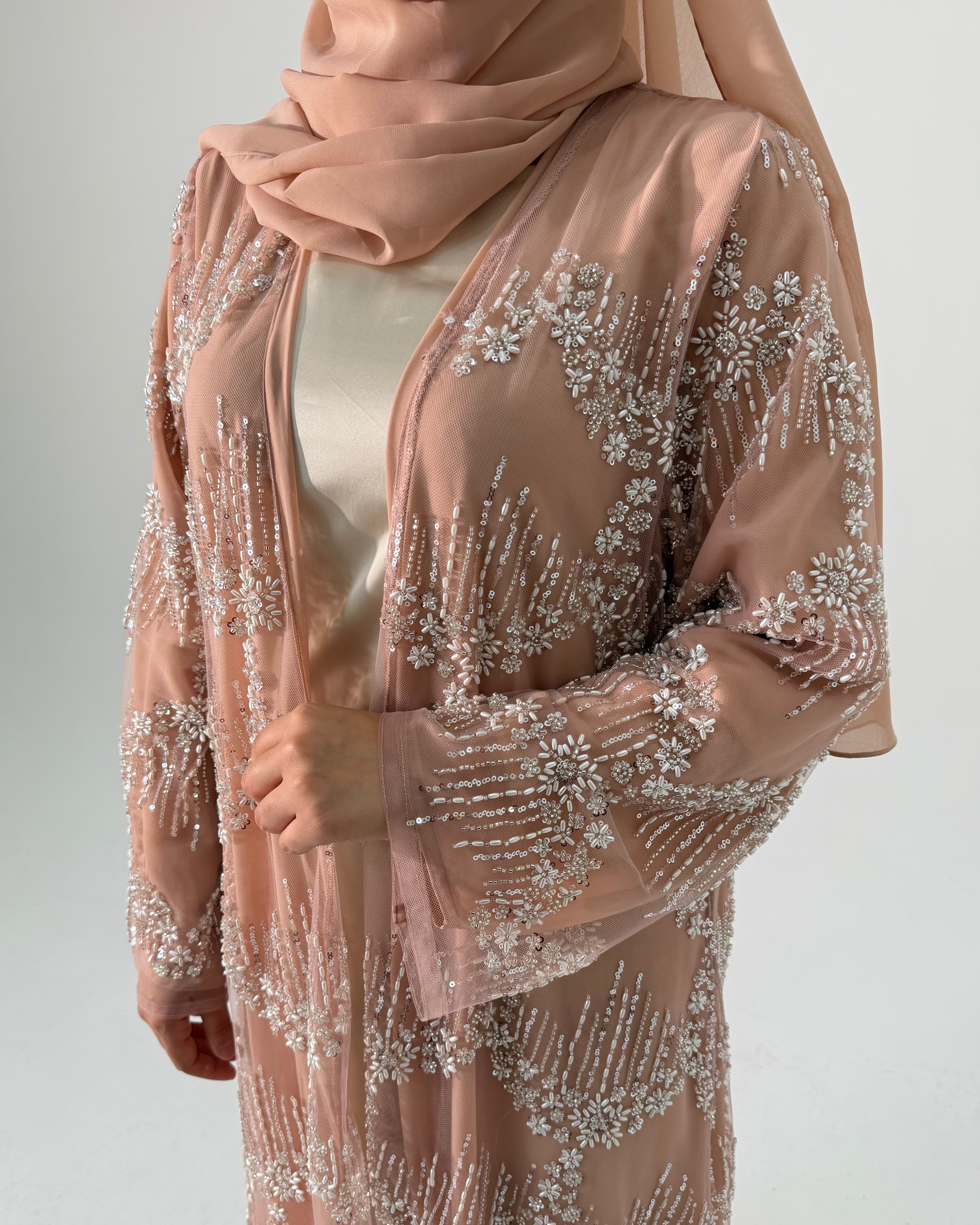 Al Fareeda Full Strass Luxury Set - Abaya, Dress & Sheila