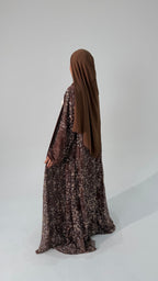 Al Shouq Full Pearl & Strass Luxury Set - Abaya, Dress & Sheila